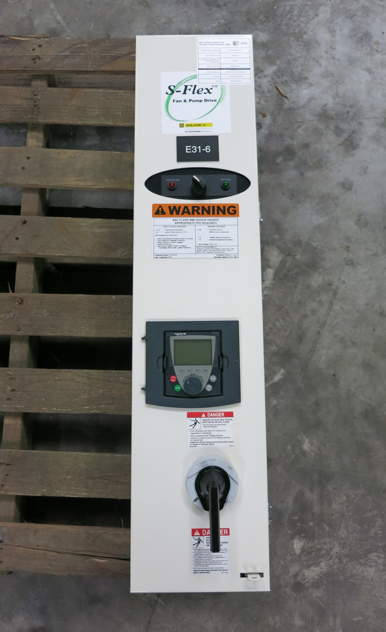 Square D ATV212 S-Flex VS Drive Controller 30 HP Enclosed VFD SFD212MG4Y 460V (DW5227-4)