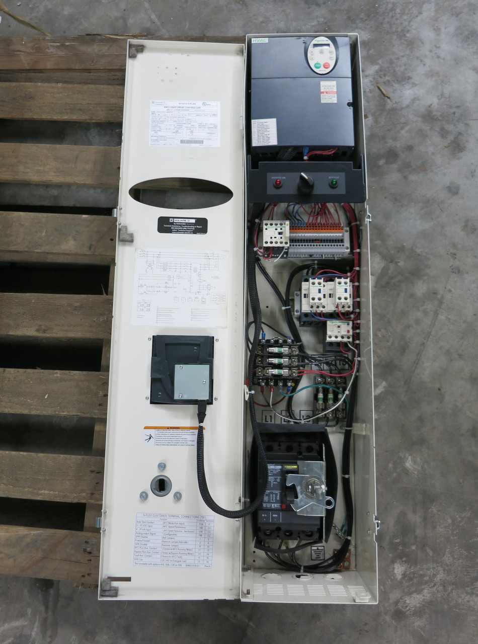 Square D ATV212 S-Flex VS Drive Controller 30 HP Enclosed VFD SFD212MG4Y 460V (DW5227-4)