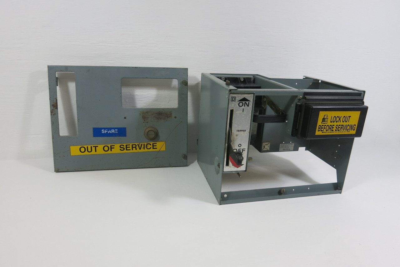 Square D Model 5 3A Breaker Feeder 12" MCC Bucket 3 Amp Mod 5 (BJ0310-22)