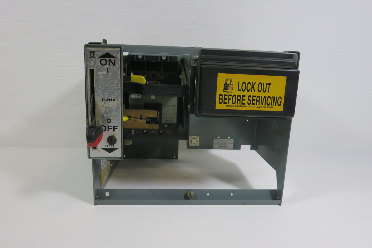 Square D Model 5 3A Breaker Feeder 12" MCC Bucket 3 Amp Mod 5 (BJ0310-22)