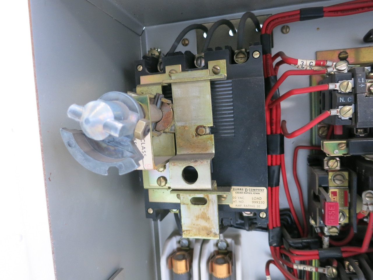 Square D Model 3 30A Breaker Size 1 Reversing Starter 21" MCC Bucket 30 Amp 8999 (DW5200-1)