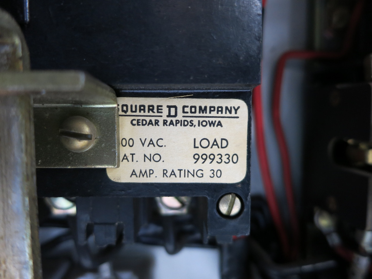 Square D Model 3 30A Breaker Size 1 Reversing Starter 21" MCC Bucket 30 Amp 8999 (DW5200-1)