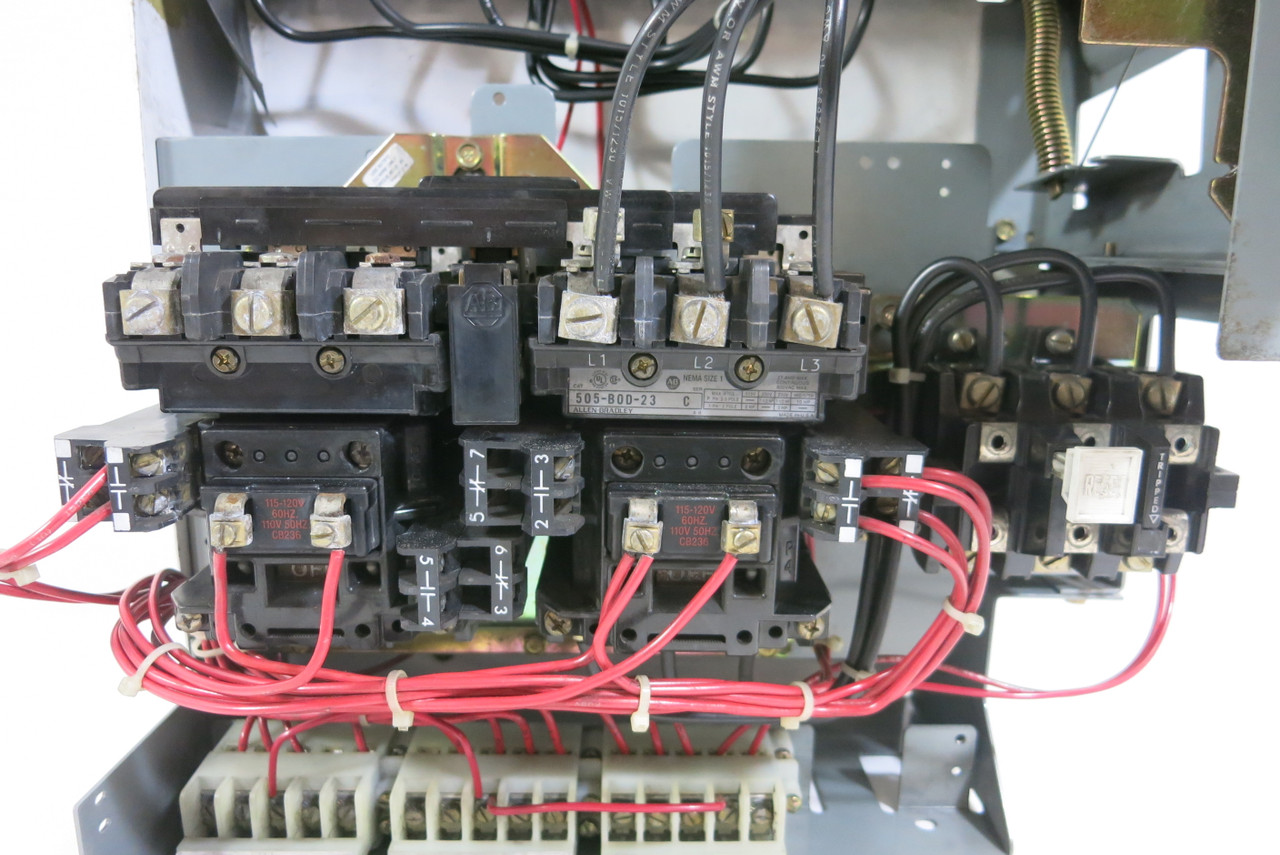 Allen Bradley 2100 Centerline Size 1 Reversing 30 Amp Fusible 18" MCC Bucket 30A (BJ0341-22)