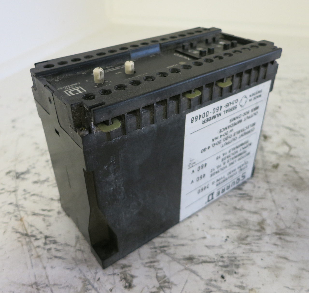 Square D 8430-G3460 Load Converter 460V Class 8430 Type G3460 8430-G-3460 (DW5255-8)
