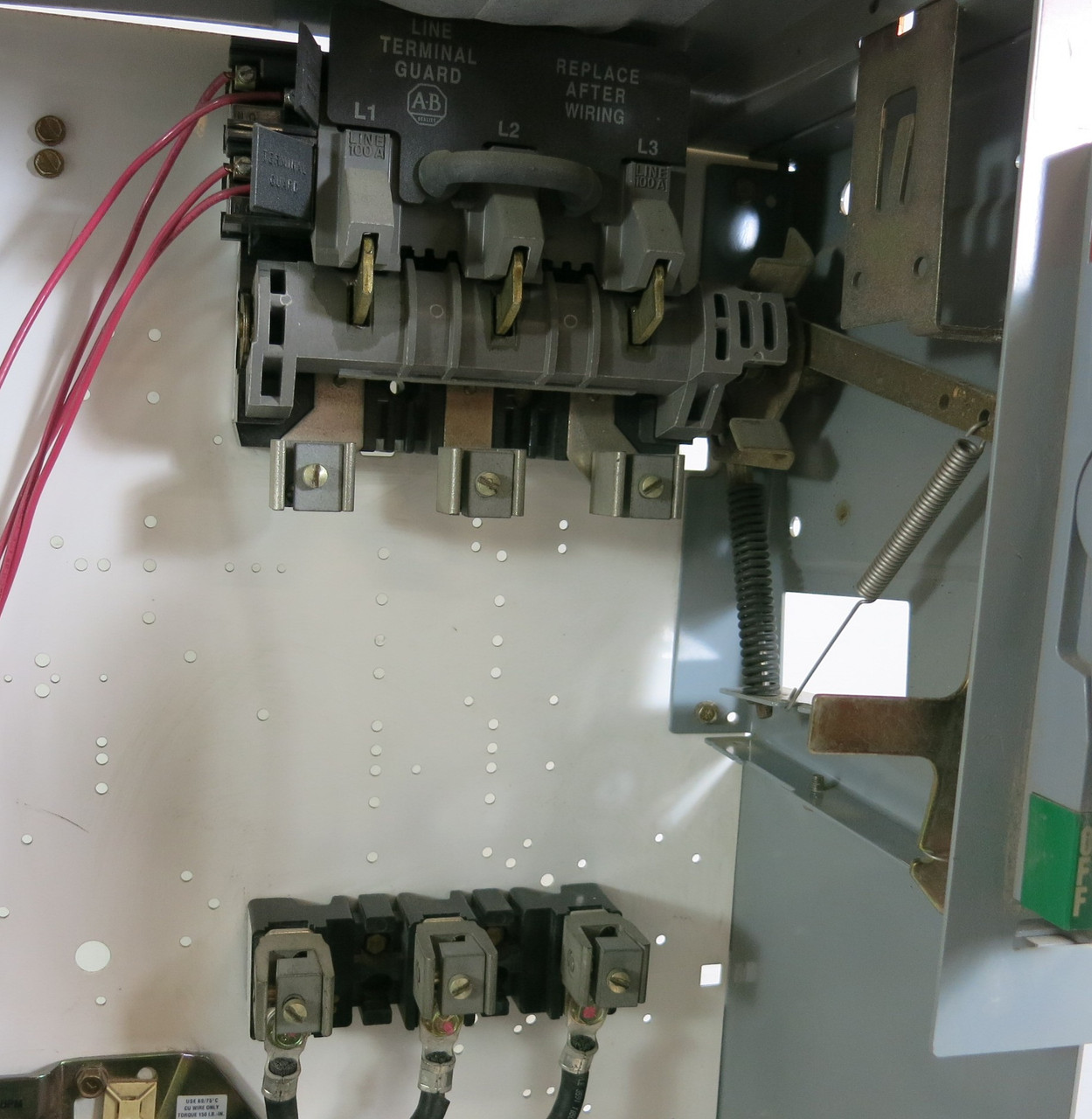 Allen Bradley 2100 Centerline Size 3 Starter Fusible 100A 33" MCC Bucket 100 Amp (BJ0347-18)