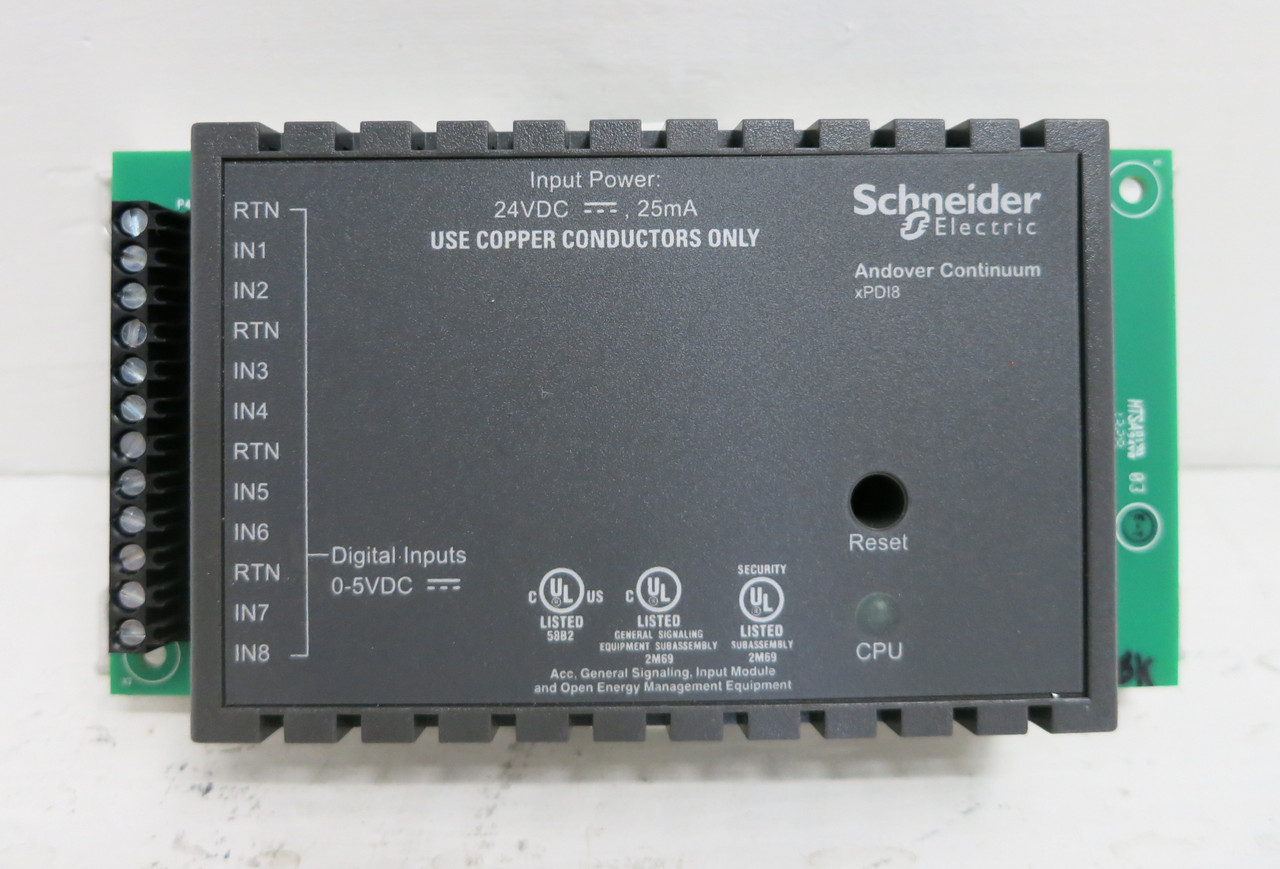 Andover Continuum xPDI8 Digital Input Expansion Module Infinet TAC 05-1001-140 (DW5323-1)
