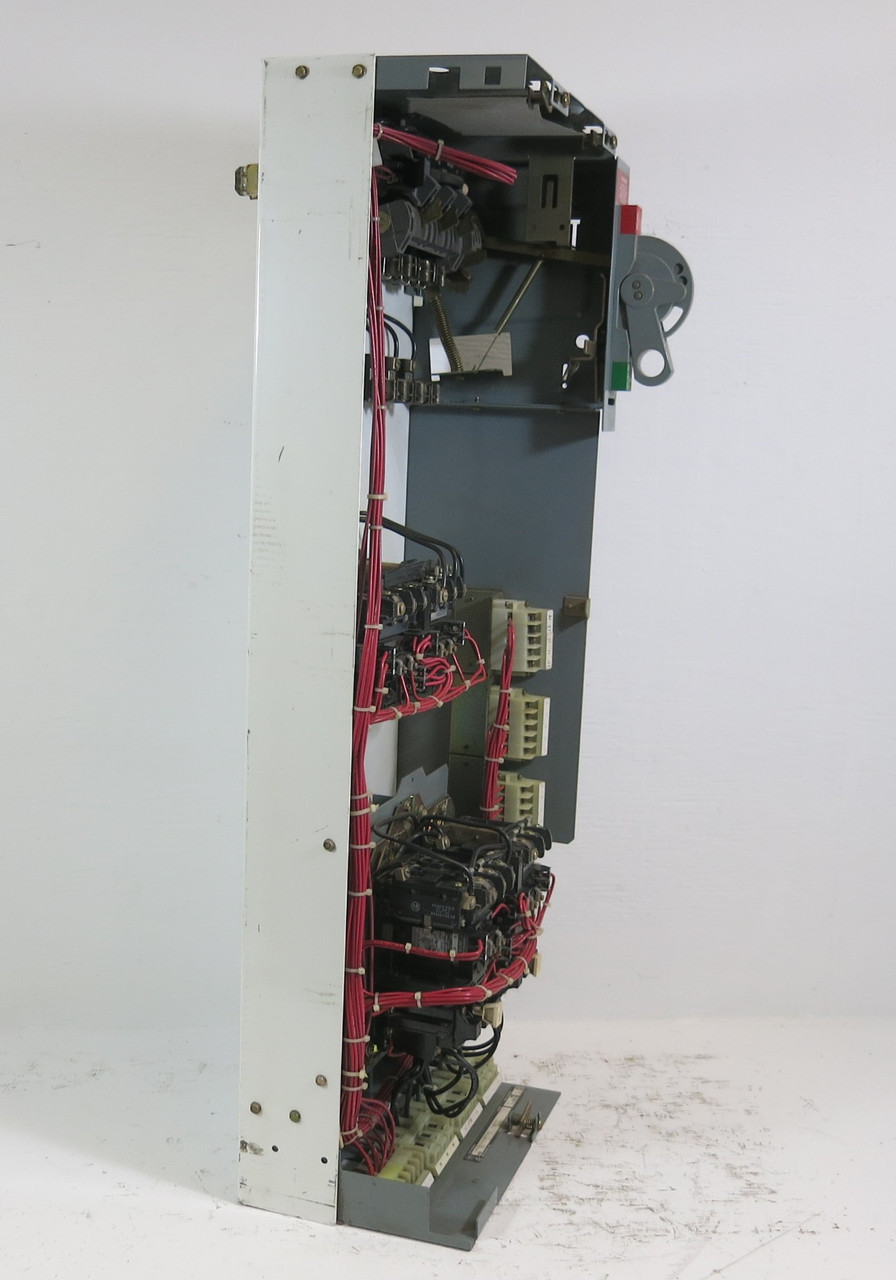 Allen Bradley 2100 Size 1 Two-Speed Reversing Starter 30 Amp Fuse 39" MCC Bucket (BJ0376-2)