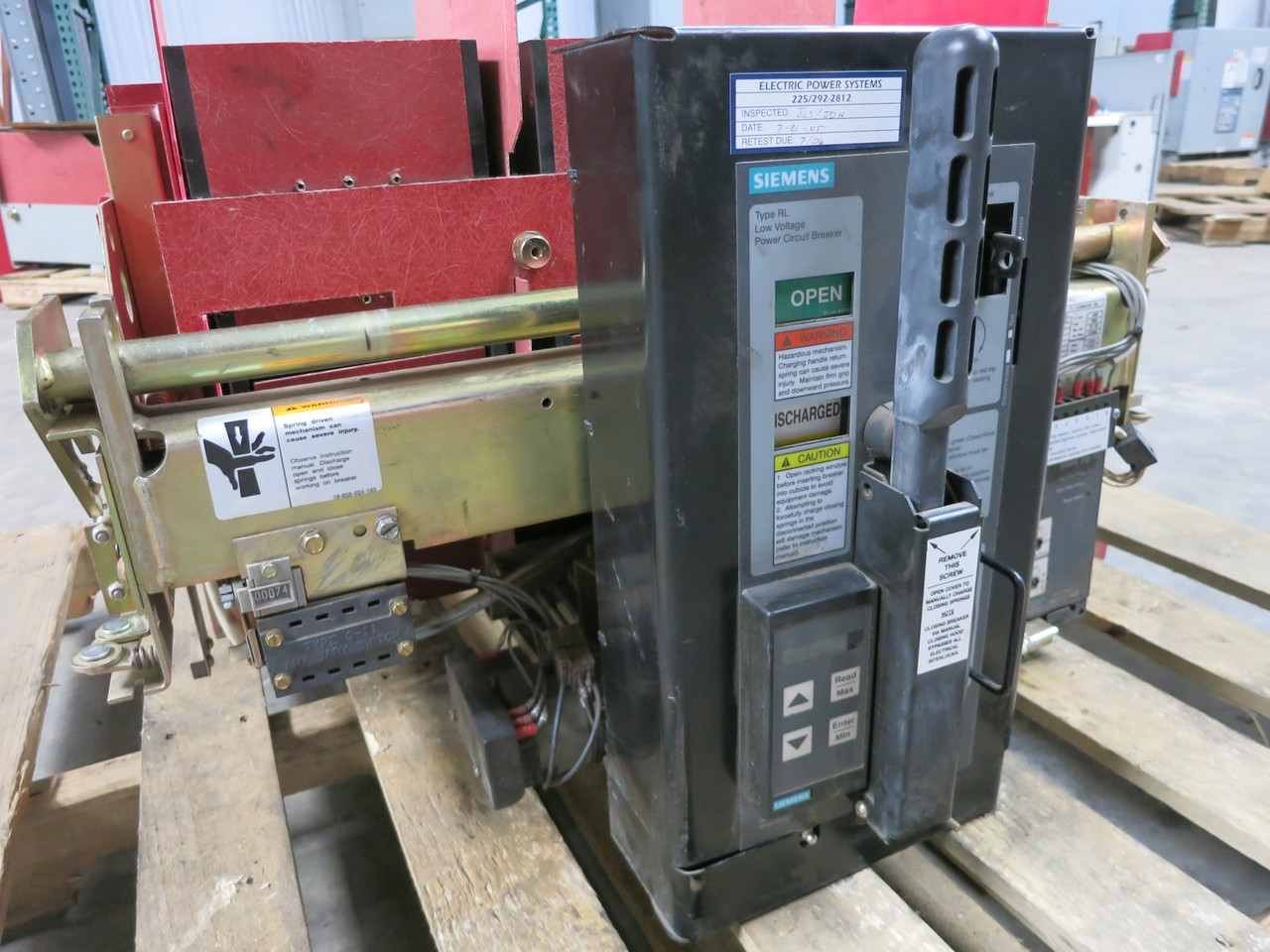Siemens RL-4000 4000A Air Breaker LS Static Trip III RMS-TS-TZ-CPX 4000 Amp DO (DW5390-1)