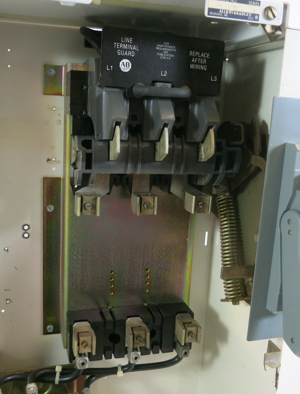 Allen Bradley 2100 Centerline 100A Fusible Size 3 Starter 33" MCC Bucket 100 Amp (EBI0391-14)