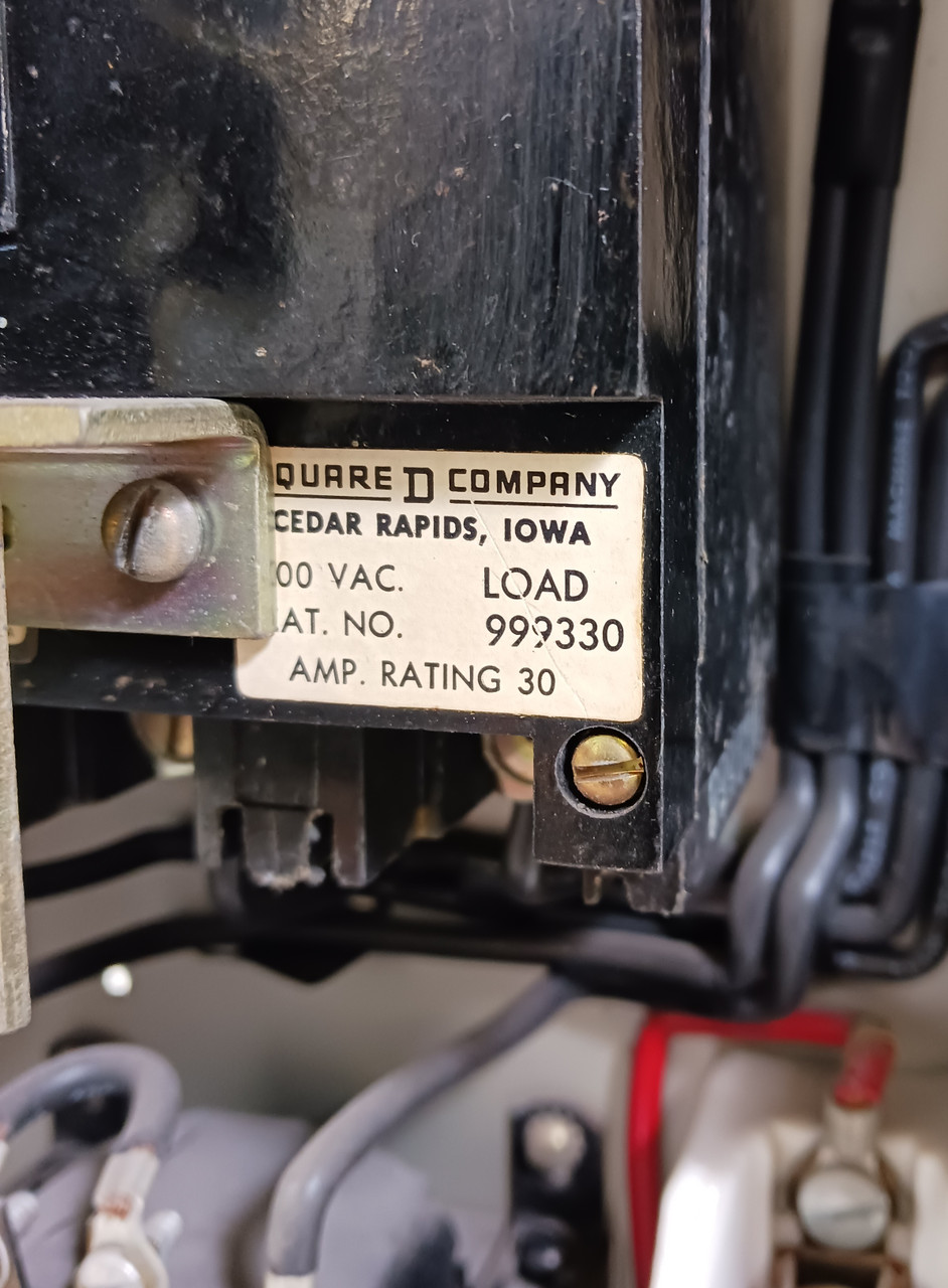 Square D Model 3 30A Breaker Size 1 Starter 15" MCC Bucket 30 Amp Class 8999 (BJ0415-3)