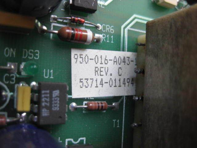 Static Bypass 950-016-A043-1 Switch Drive Board 012 D043 53714 011494 (EBI4709-3)