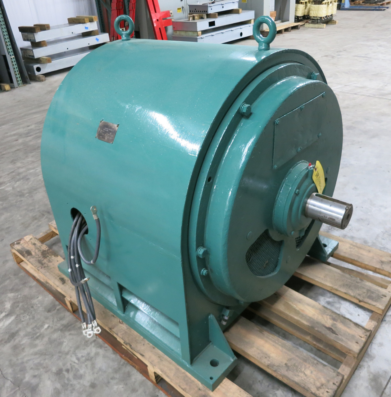 Cleveland Type L-9740 AC Motor 350 HP 440V 885 RPM 418A 3PH Dual Shaft (DW5429-1)