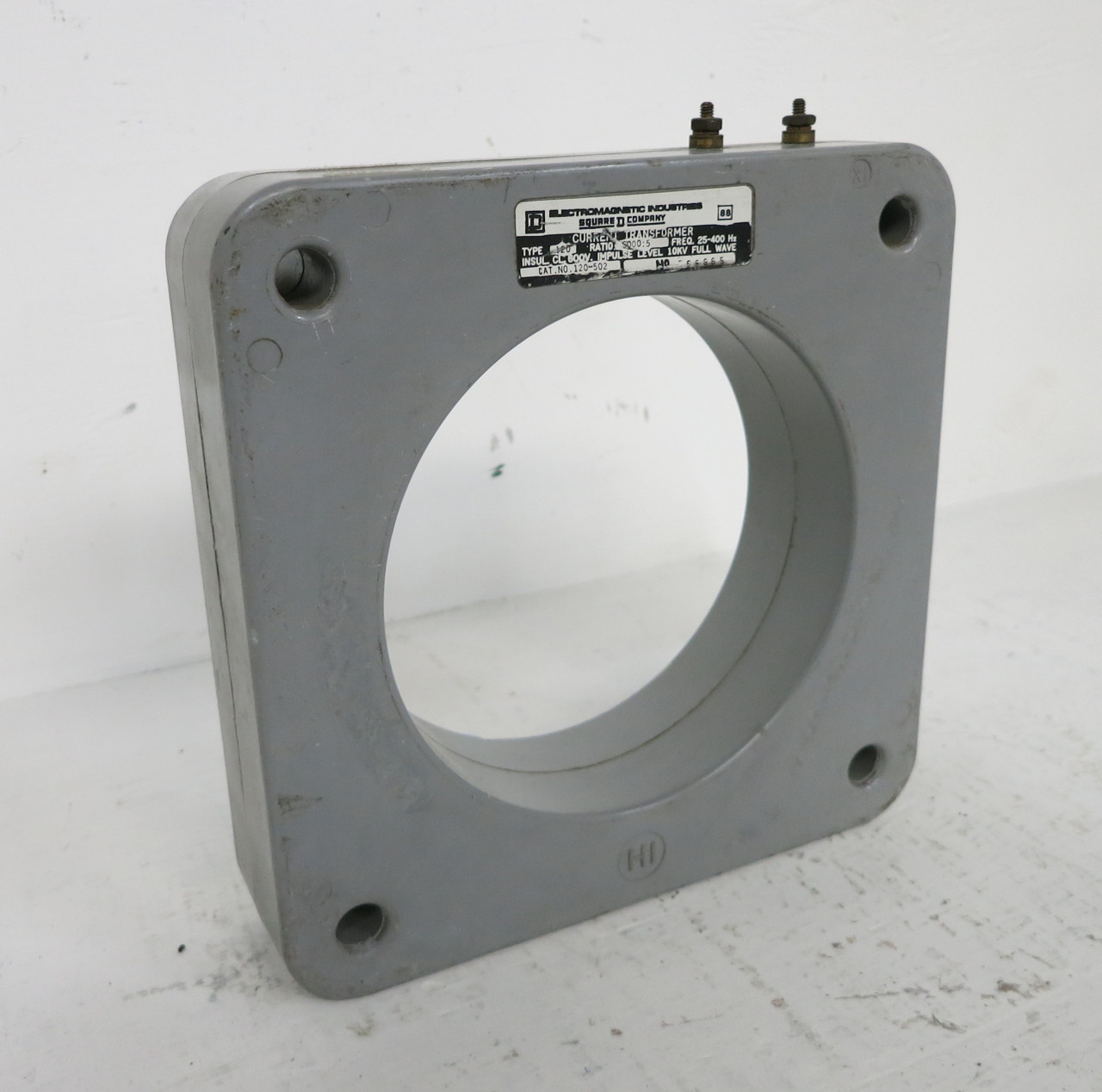 Square D 120-502 CT Current Transformer Ratio 5000:5 Toroidal 120502 5000:5A (DW5454-2)