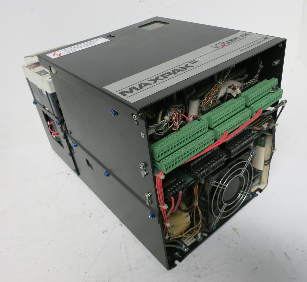 Reliance Electric 20D8400 20 HP MaxPak III VS DC Drive 20HP 460V In 500V Out (DW5465-1)