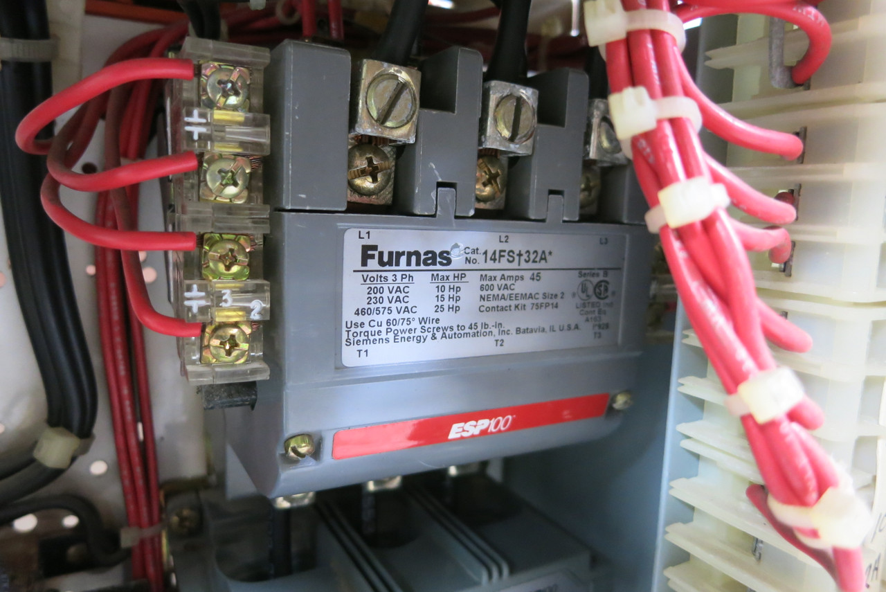 Siemens Tiastar Size 2 Starter 60A Fused 12" MCC Bucket Furnas System 89 60 Amp (BJ0460-6)