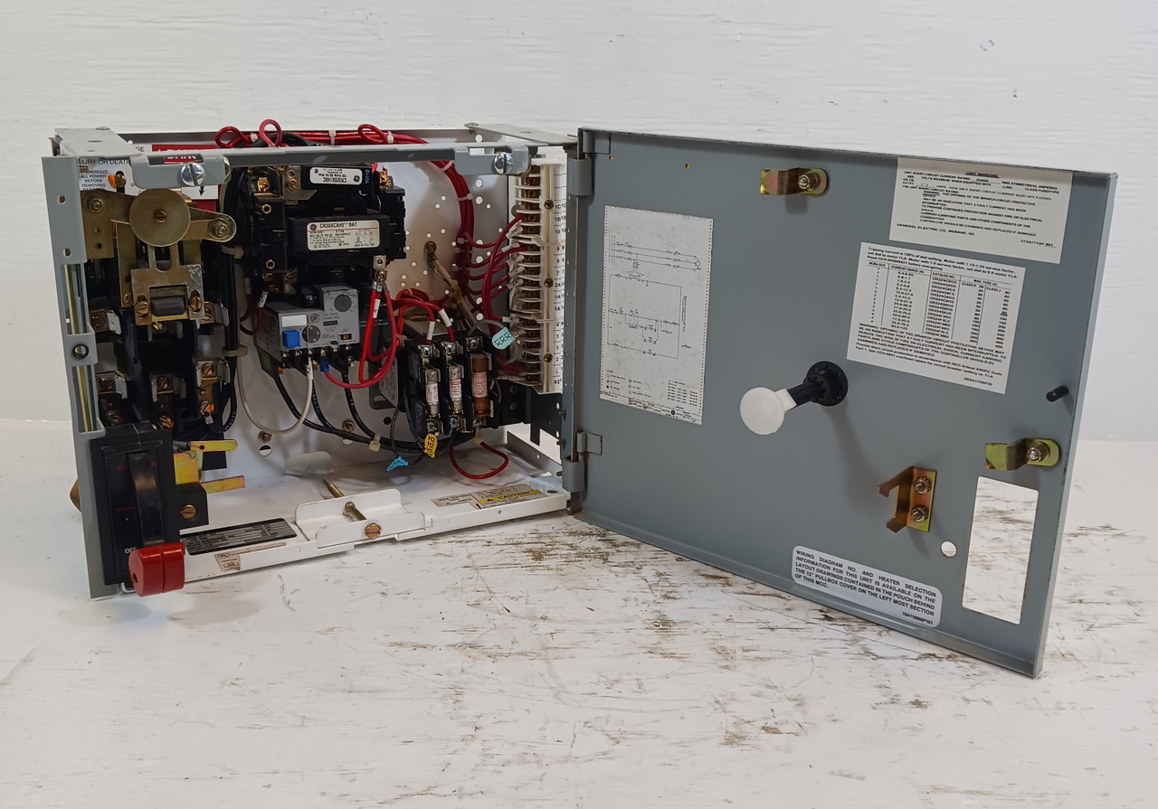 GE 8000 Size 1 Starter 30 Amp Fusible 12" MCC Bucket 30A CR306CX#0**BAT (BJ0462-6)
