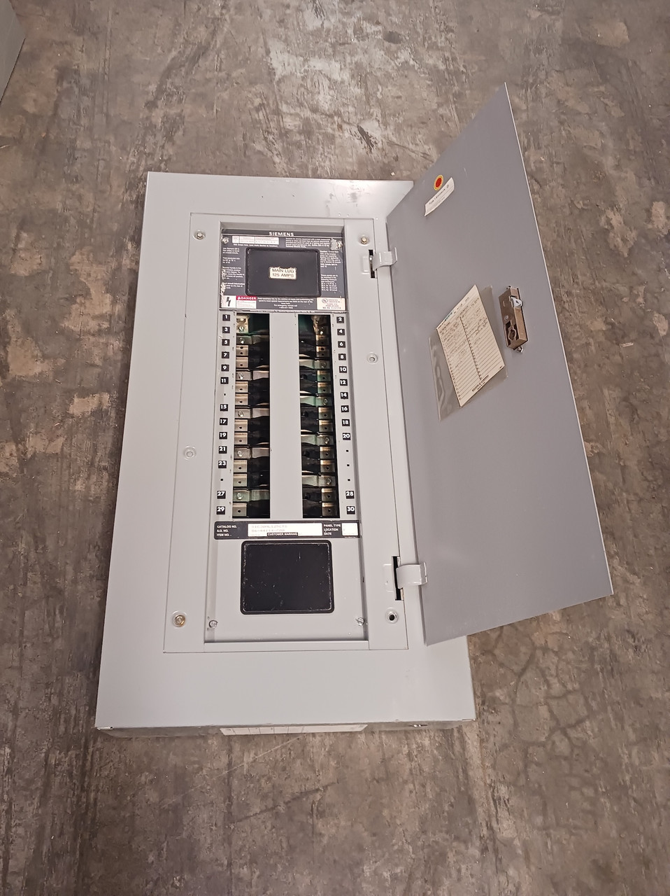 Siemens 125A Main Lug S3 Panelboard 208Y/120V 3PH 4W MLO 125 Amp S3C30ML125CTS (BJ0475-2)