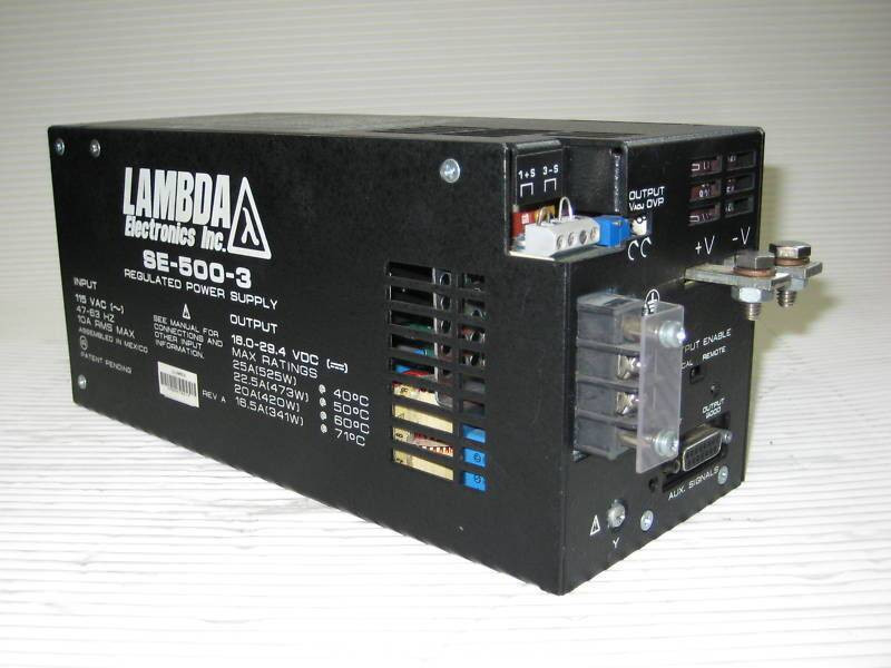 LAMBDA SE-500-3 115V 10A Regulated Power Supply SE5003 (EBI2669-2)
