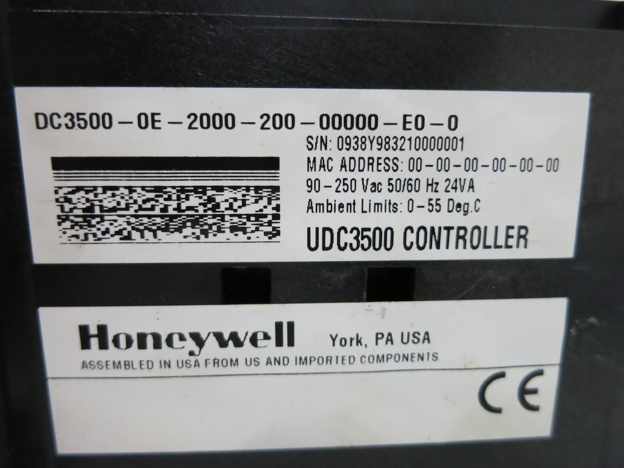 Honeywell DC3500-0E-2000-200-00000-E0-0 UDC3500 Digital Limit Controller (DW5585-1)