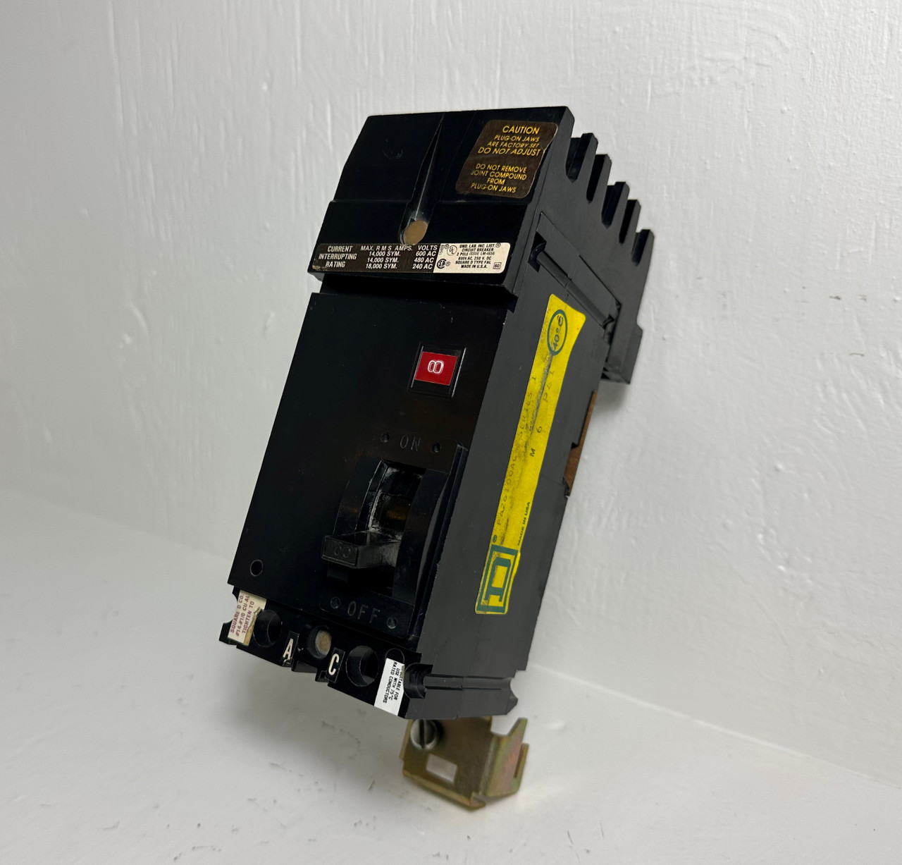 Square D I-Line FA26100AC 100A 2 Pole Circuit Breaker Black 600V FA 2P 100 Amp (EM4776-1)