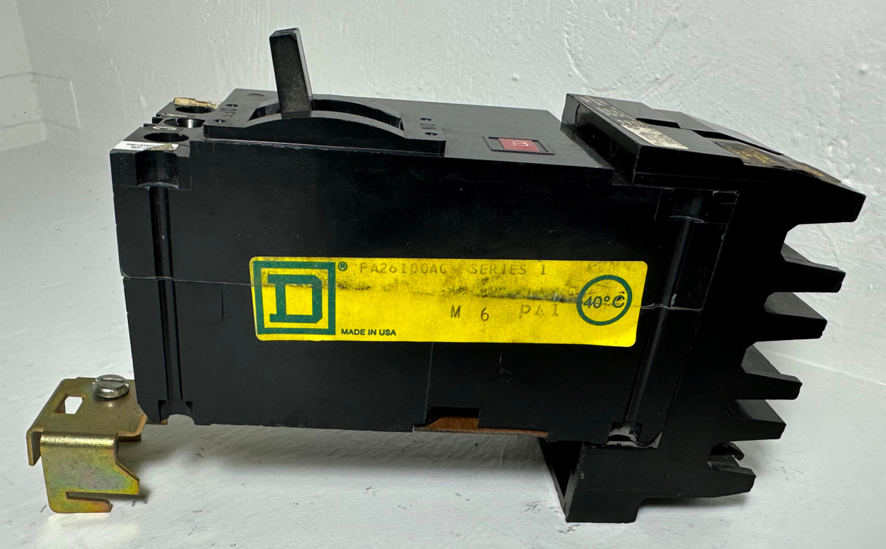 Square D I-Line FA26100AC 100A 2 Pole Circuit Breaker Black 600V FA 2P 100 Amp (EM4776-1)