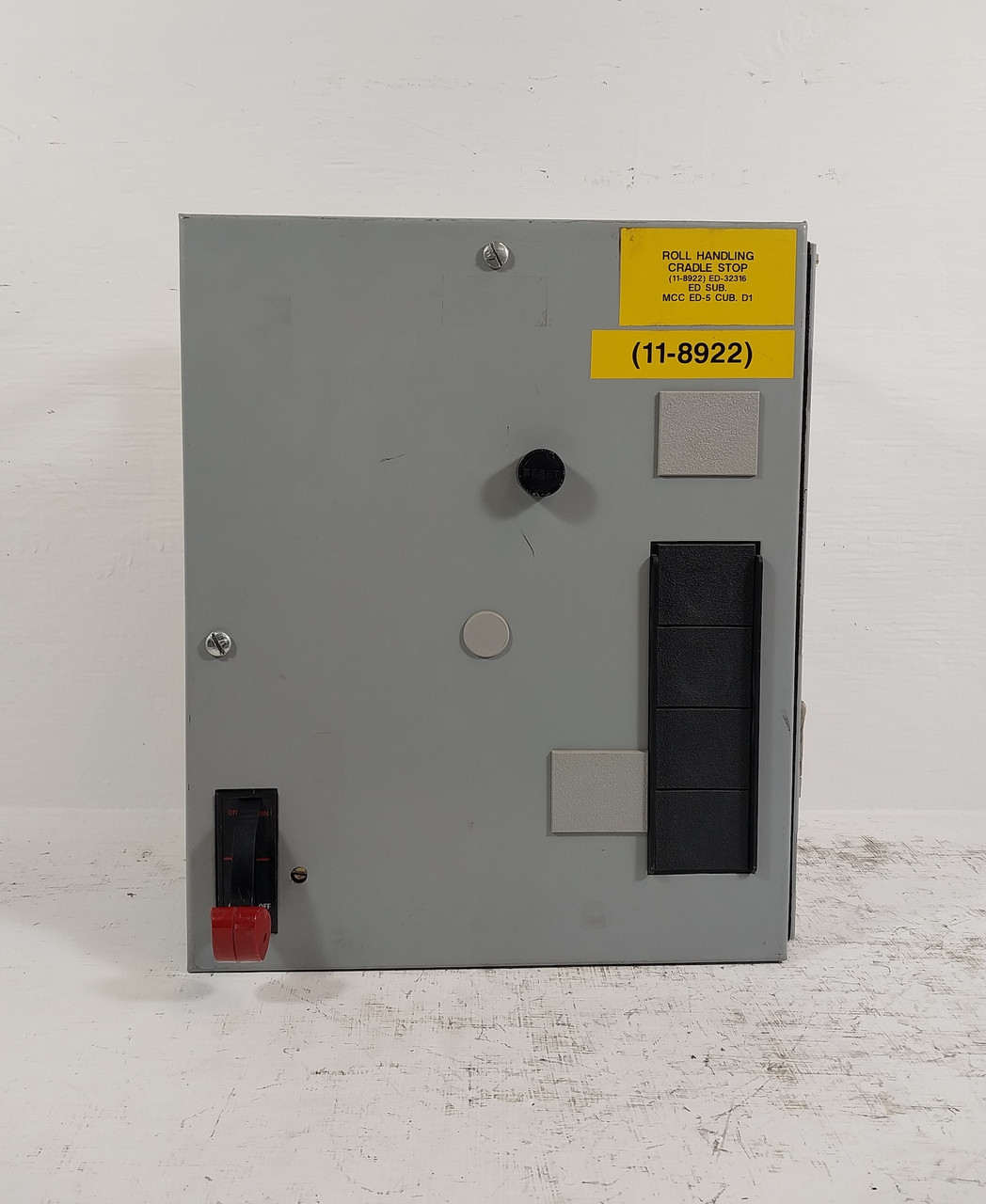 GE 8000 Size 1 Reversing Starter 30A Fusible 18" MCC Bucket 30 Amp CR306 Flawed (BJ0494-1)