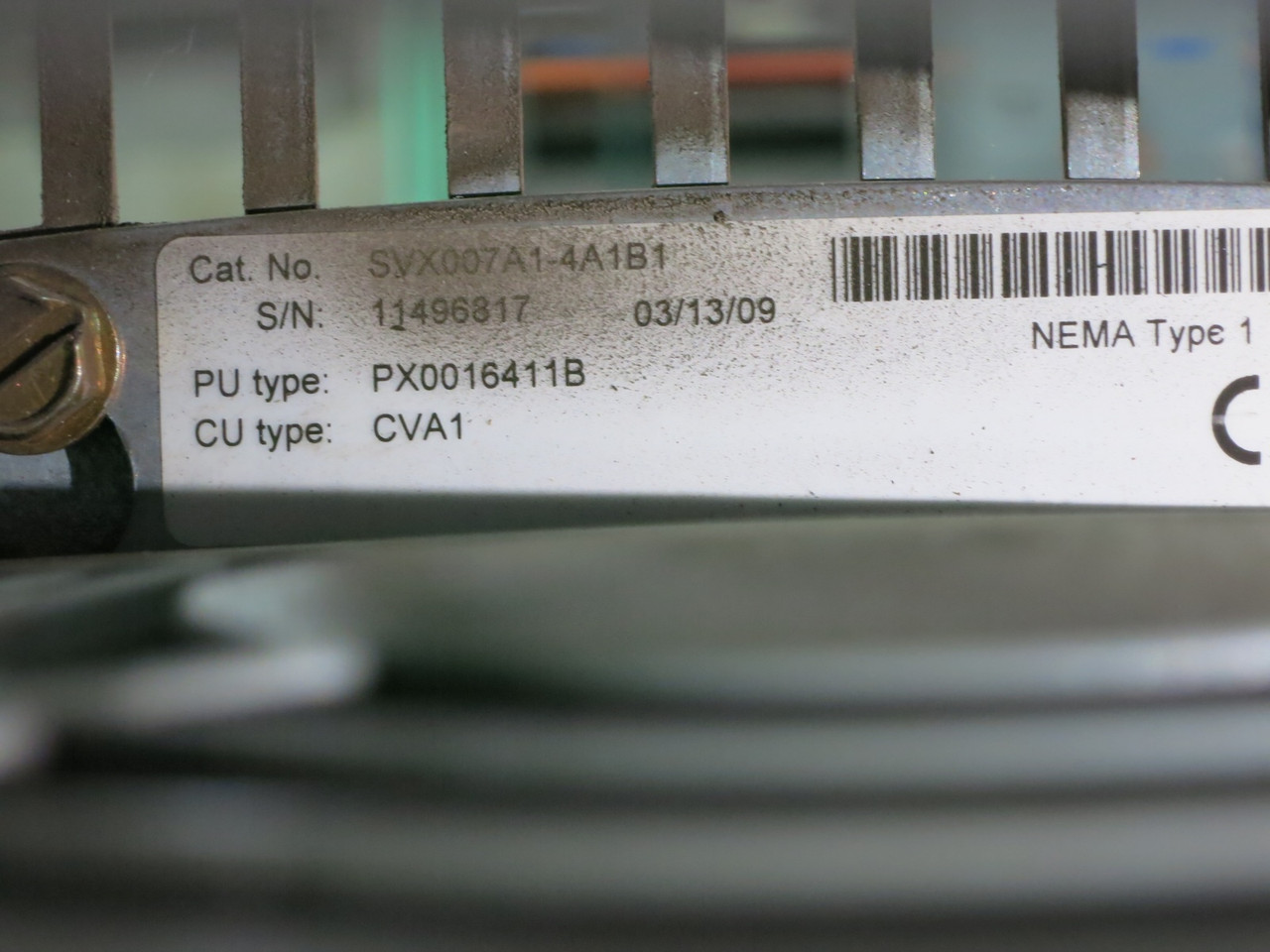 Eaton SVX007A1-4A1B1 7.5 HP SVX9000 AC VS Drive SVX-9000 7.5HP 480V Enclosed 15A (DW5602-2)