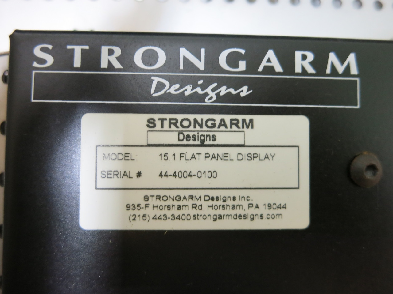 Strongarm 15.1" Flat Panel Display Monitor MiniStation SS Stainless Steel 4X (DW5613-1)
