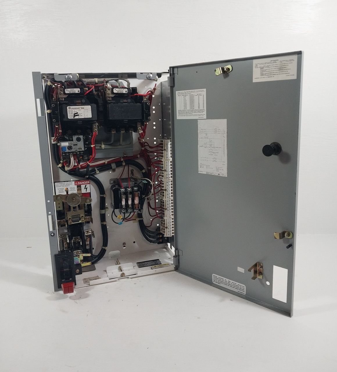 Image of GE 8000 60A Size 2 Reversing 24" MCC Starter Bucket Fusible 60 Amp CR309