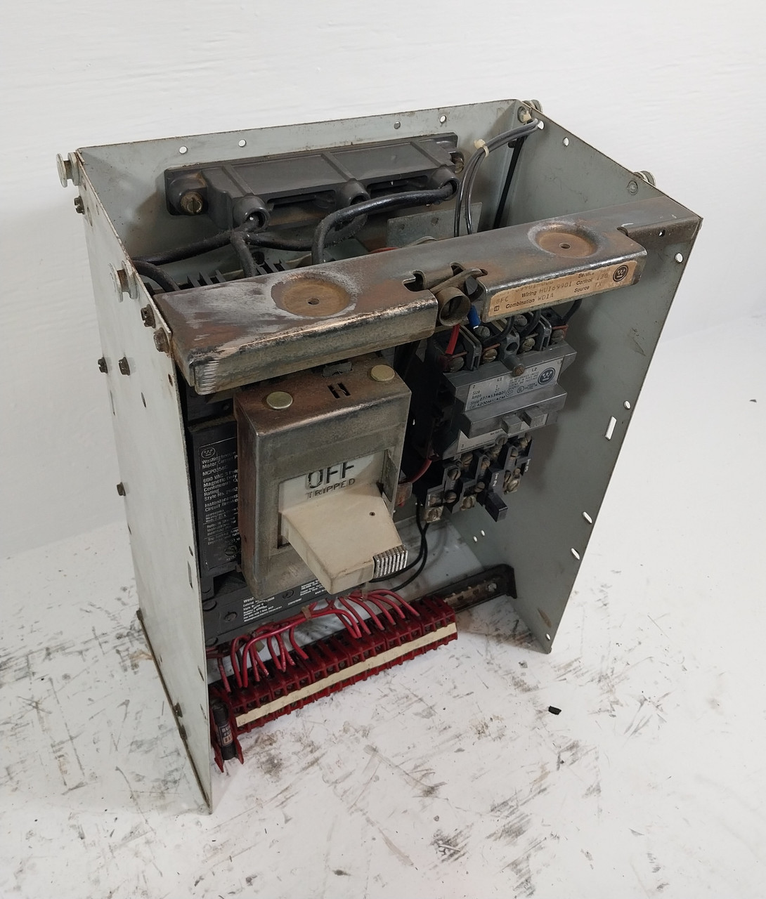 Westinghouse Type W Size 1 Starter 7A 18" Breaker MCC Bucket 7 Amp A200 MCP (BJ0516-3)