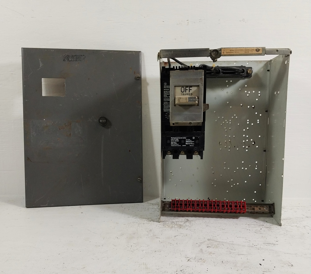 Image of Westinghouse Type W 3A 18" Breaker Feeder MCC Bucket 3 Amp MCP