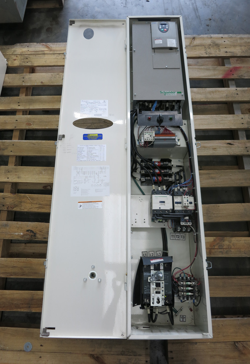 Square D ATV21 S-Flex Drive Controller 50 HP Enclosed VFD SFD21PG4Y 50HP 460V (DW5644-1)