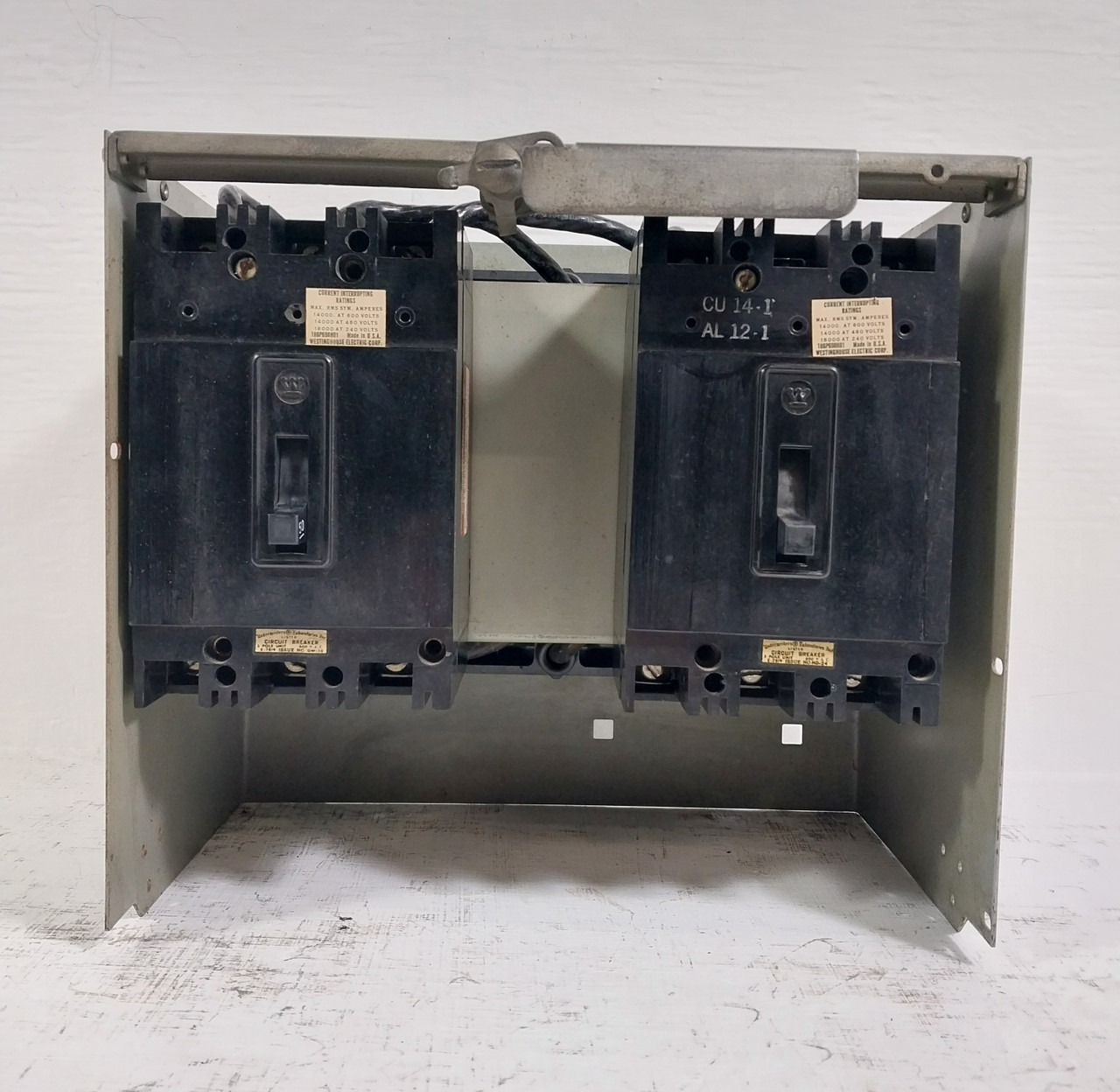 Westinghouse Type W 50A Dual Breaker 12" Feeder MCC Bucket 50 Amp (BJ0530-2)