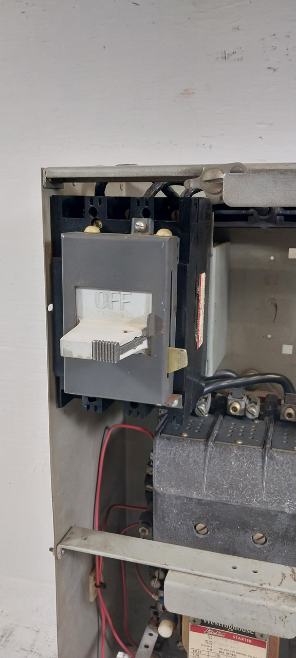 Westinghouse Type W Size 3 Life-Line Starter 100 Amp Breaker 24" MCC Bucket (BJ0538-2)