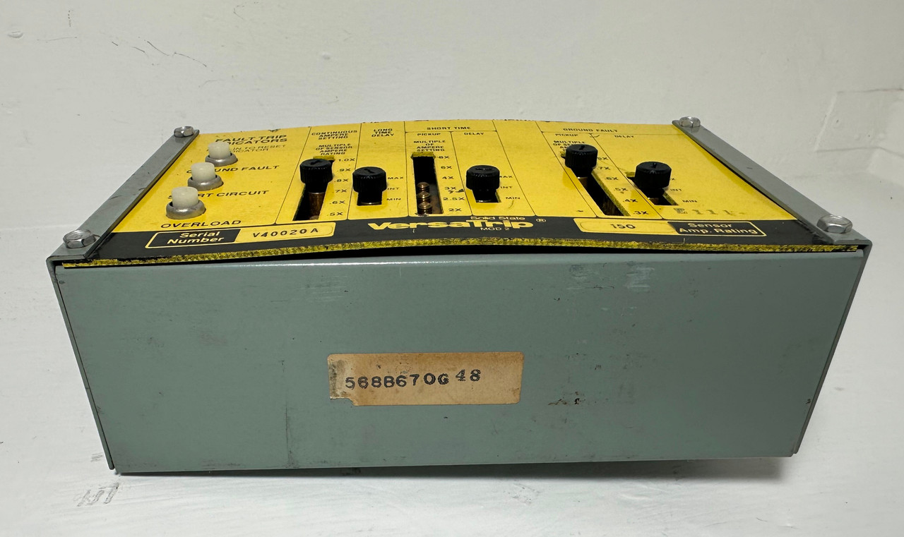 GE 568B670G48 150A Solid State VersaTrip Mod 2 Trip Unit 150 Amp LSG Ground (EM4853-3)