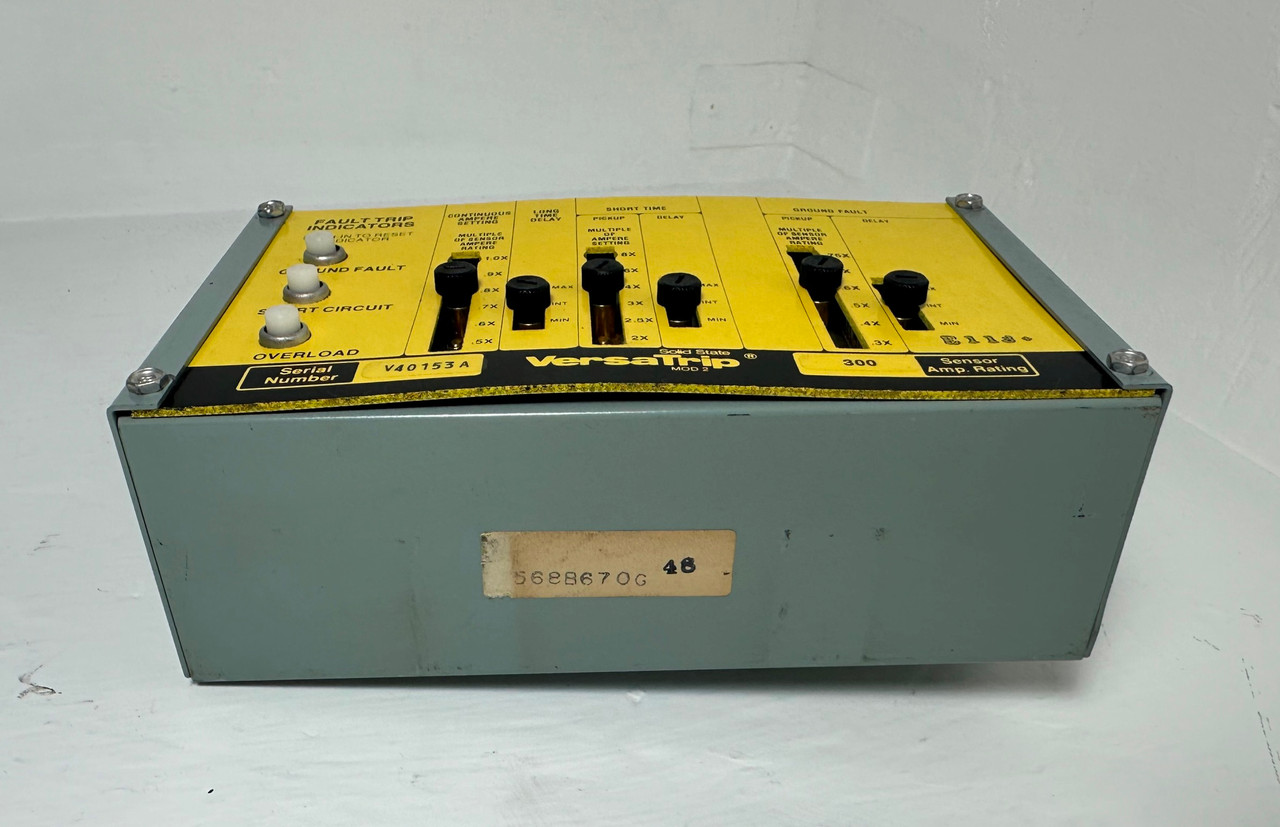 GE 568B670G48 300A Solid State VersaTrip Mod 2 Trip Unit 300 Amp LSG Ground (EM4852-1)