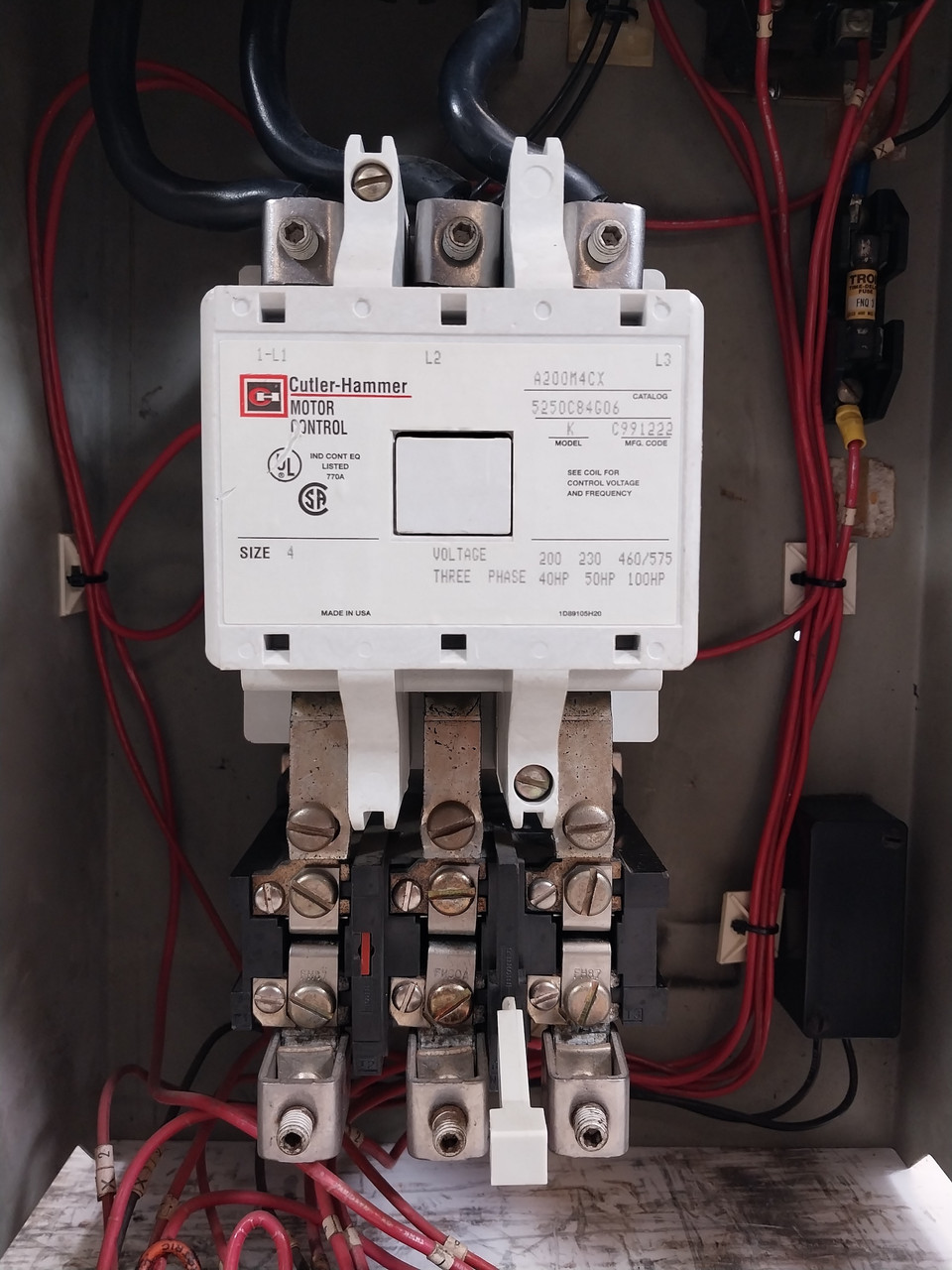 Westinghouse Type W Size 4 Starter 125A Breaker MCC Bucket 30" 125 Amp (BJ0560-1)