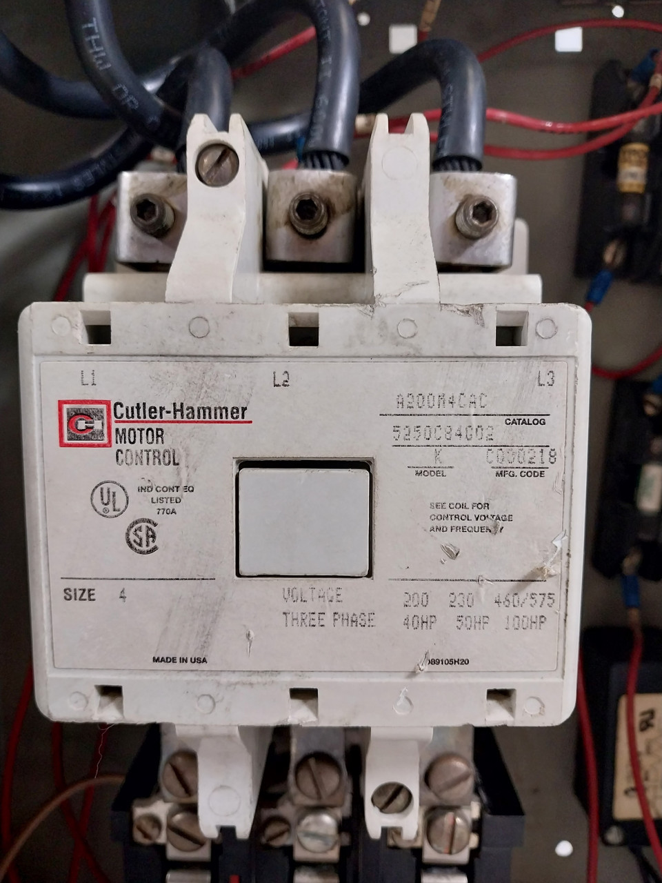 Westinghouse Type W Size 4 Starter 150A Breaker 24" MCC Bucket 150 Amp HMCP (BJ0561-1)