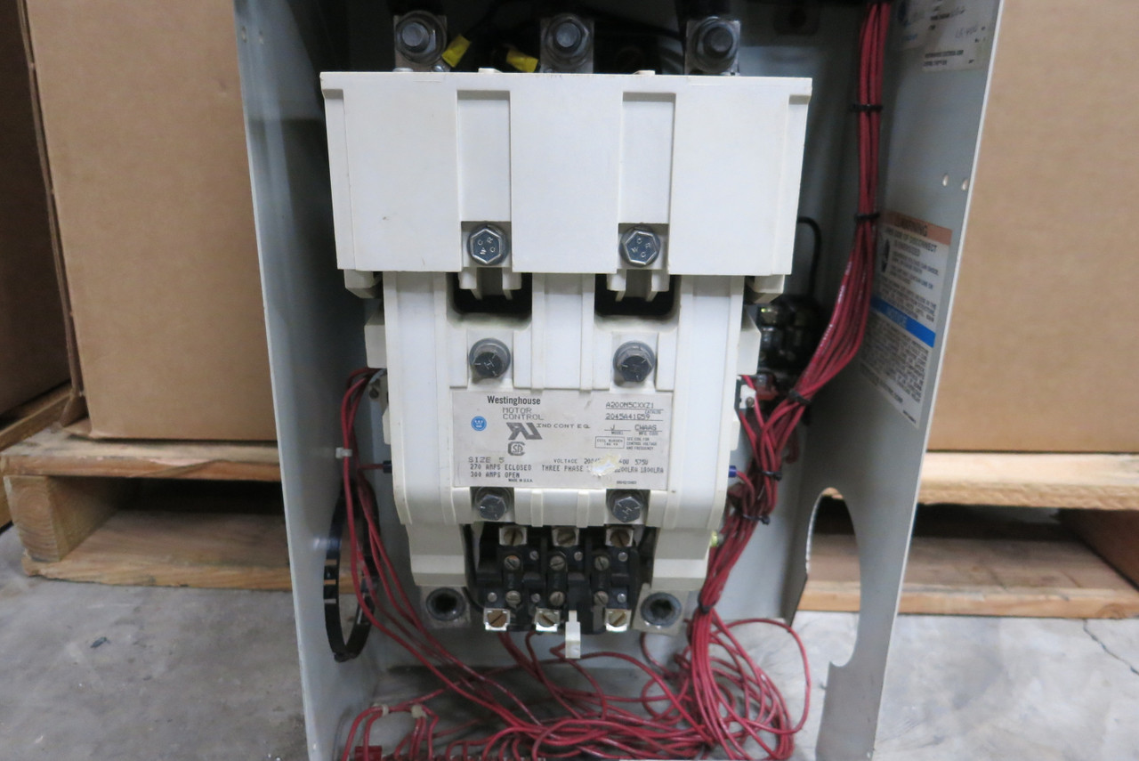 Westinghouse Type W Size 5 Starter 400 Amp Breaker 36" MCC Bucket 400A LA3400F (BJ0565-2)