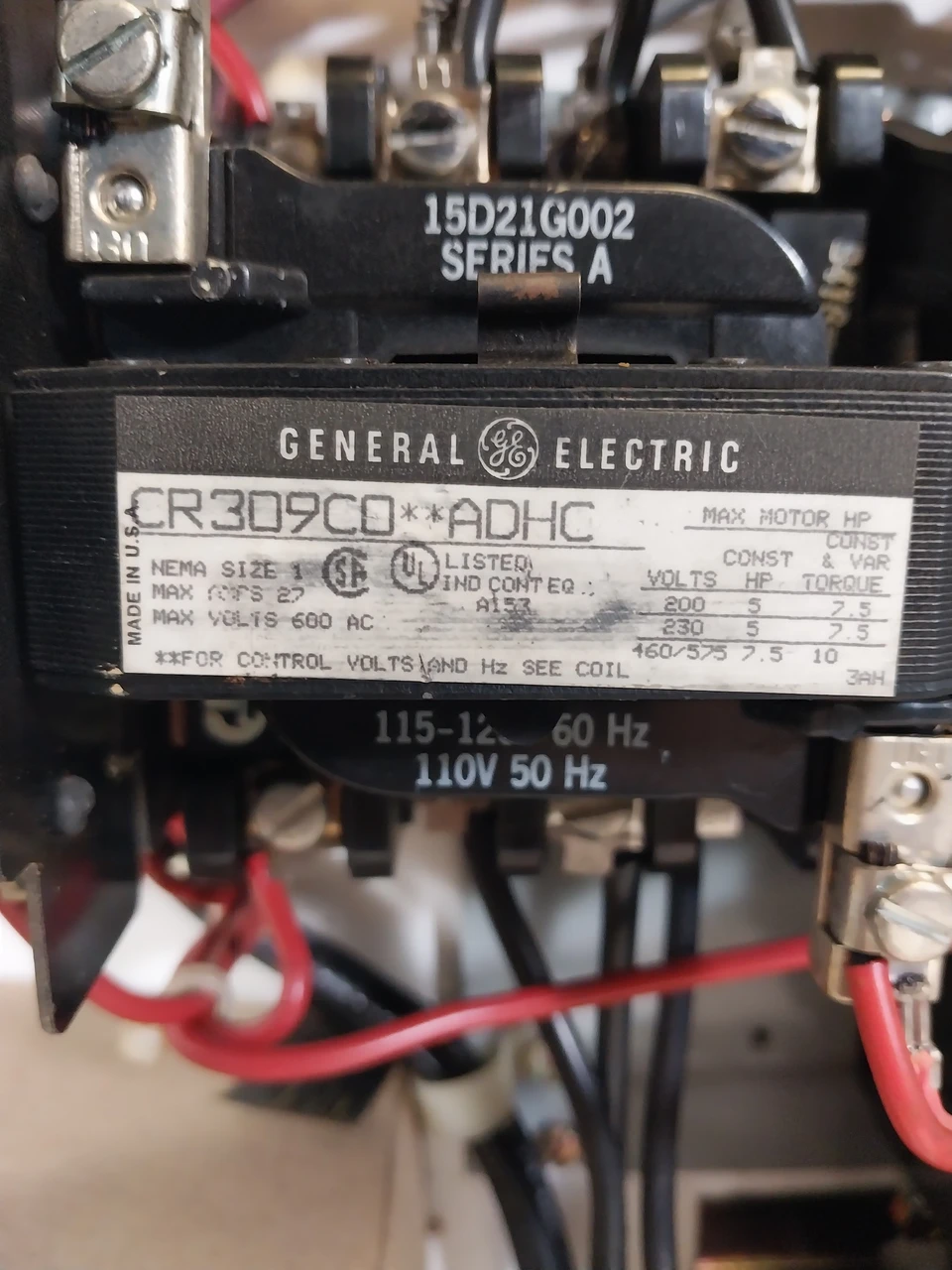 GE 8000 Size 1 Two Speed and Reversing Starter 7A Breaker 30" MCC Bucket  & Amp (BJ0564-1)