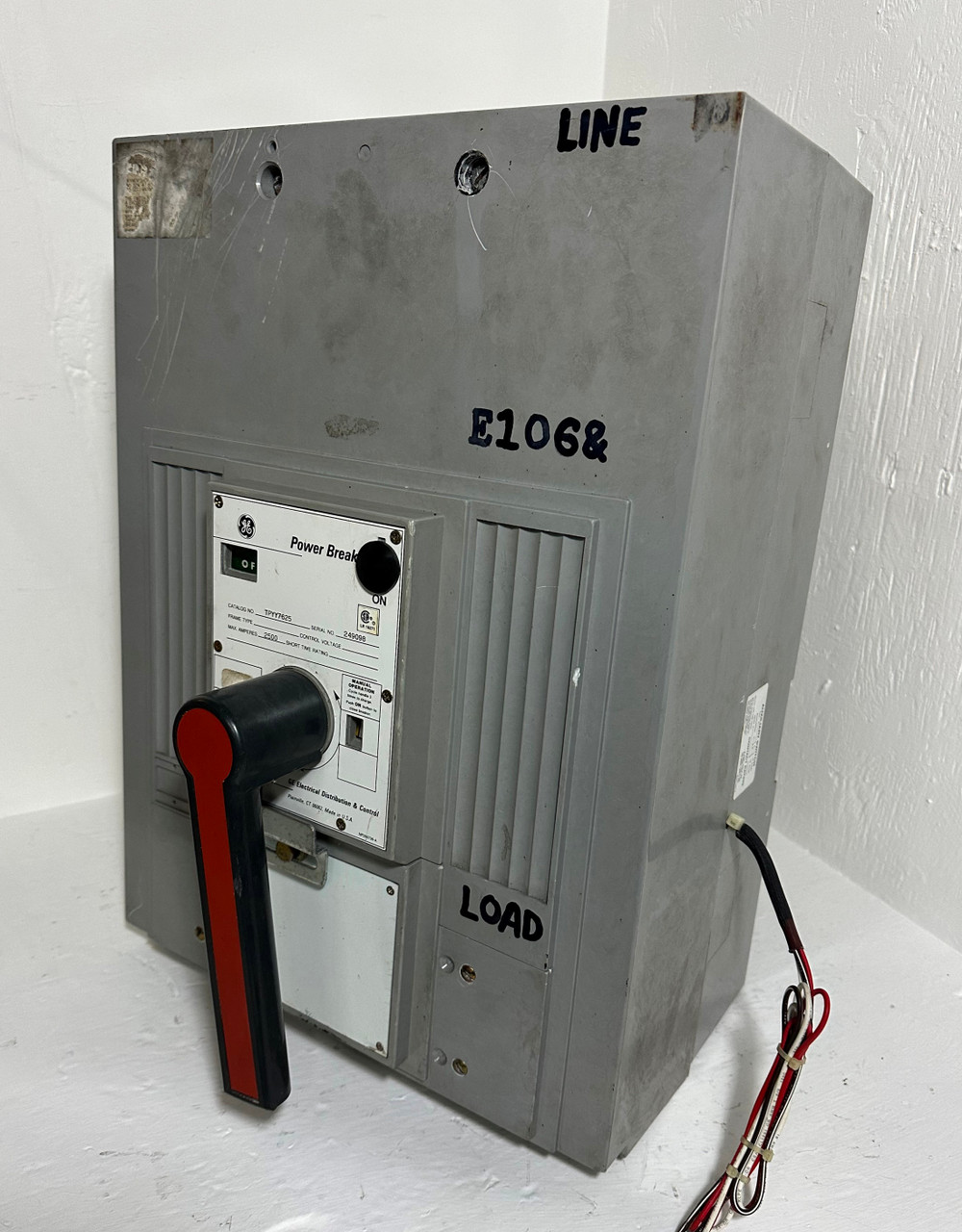 Image of GE TPYY7625 2500A Power Break Molded Case Switch w Aux 2500 Amp General Electric