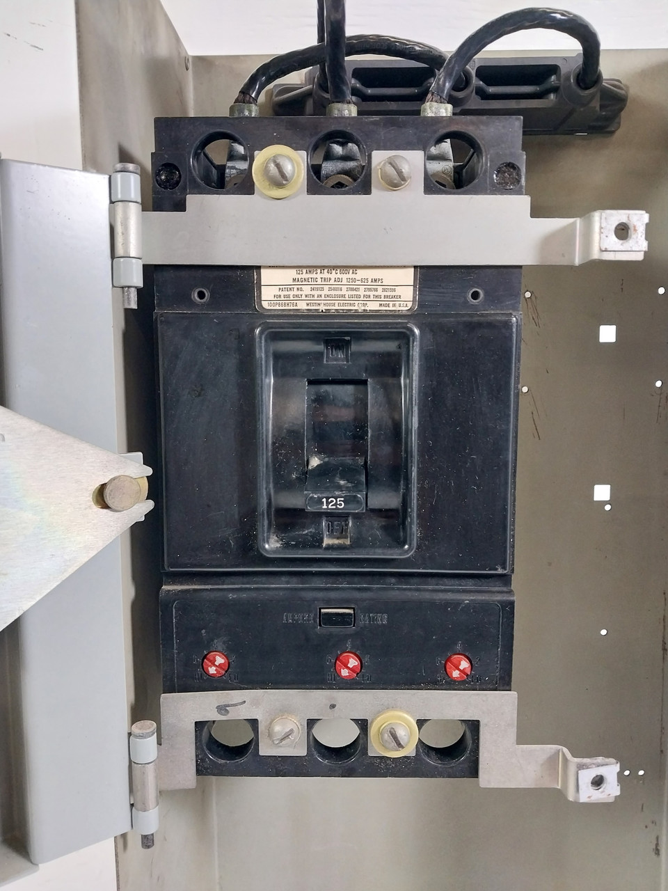 Westinghouse Type W 125 Amp Breaker Feeder MCC Bucket 24" 125A JA (BJ0600-1)