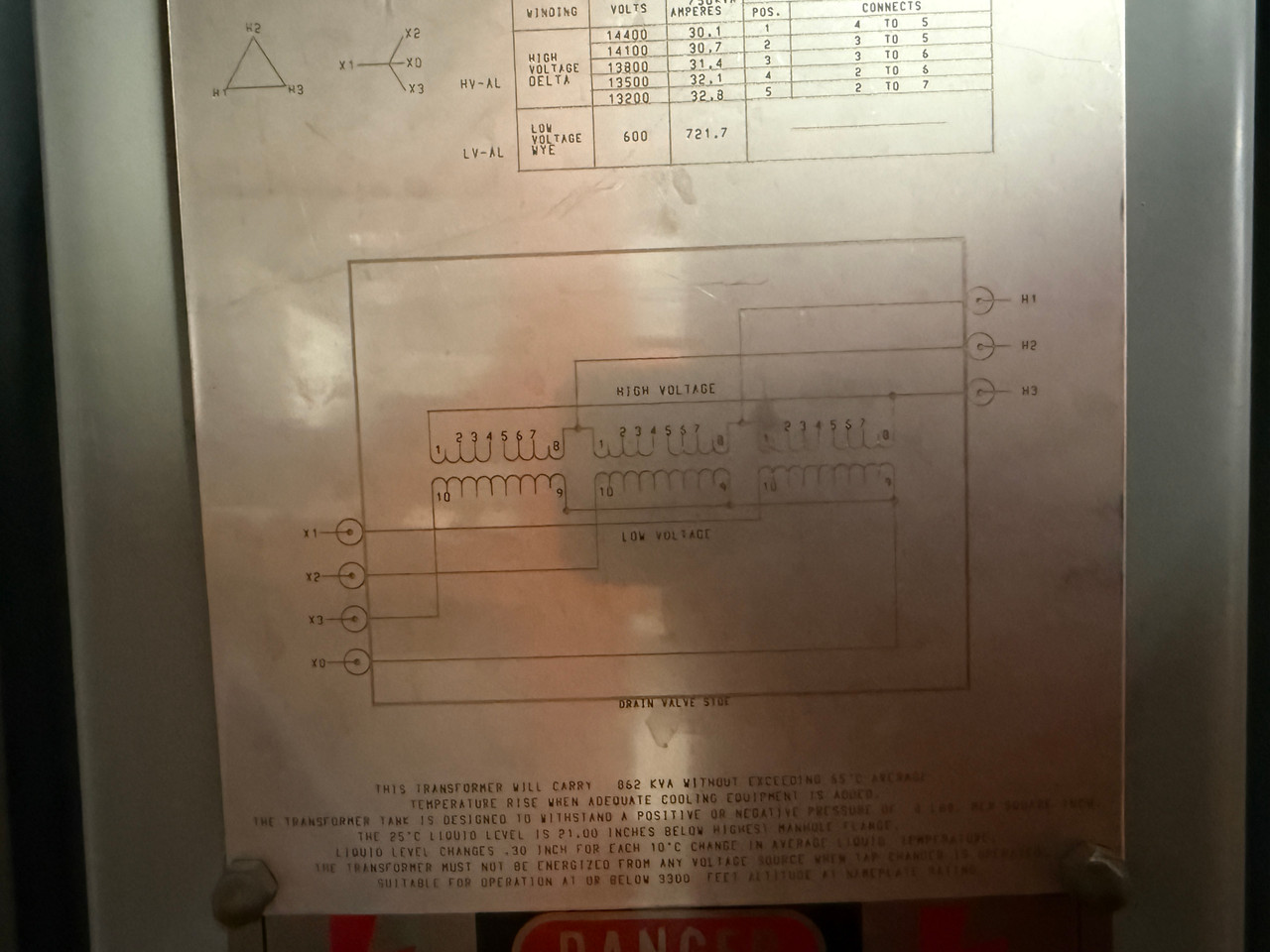 Westinghouse 750 kVA 13800 Delta - 600Y/346 3PH Transformer Oil Filled Pad Mount (DW5805-1)