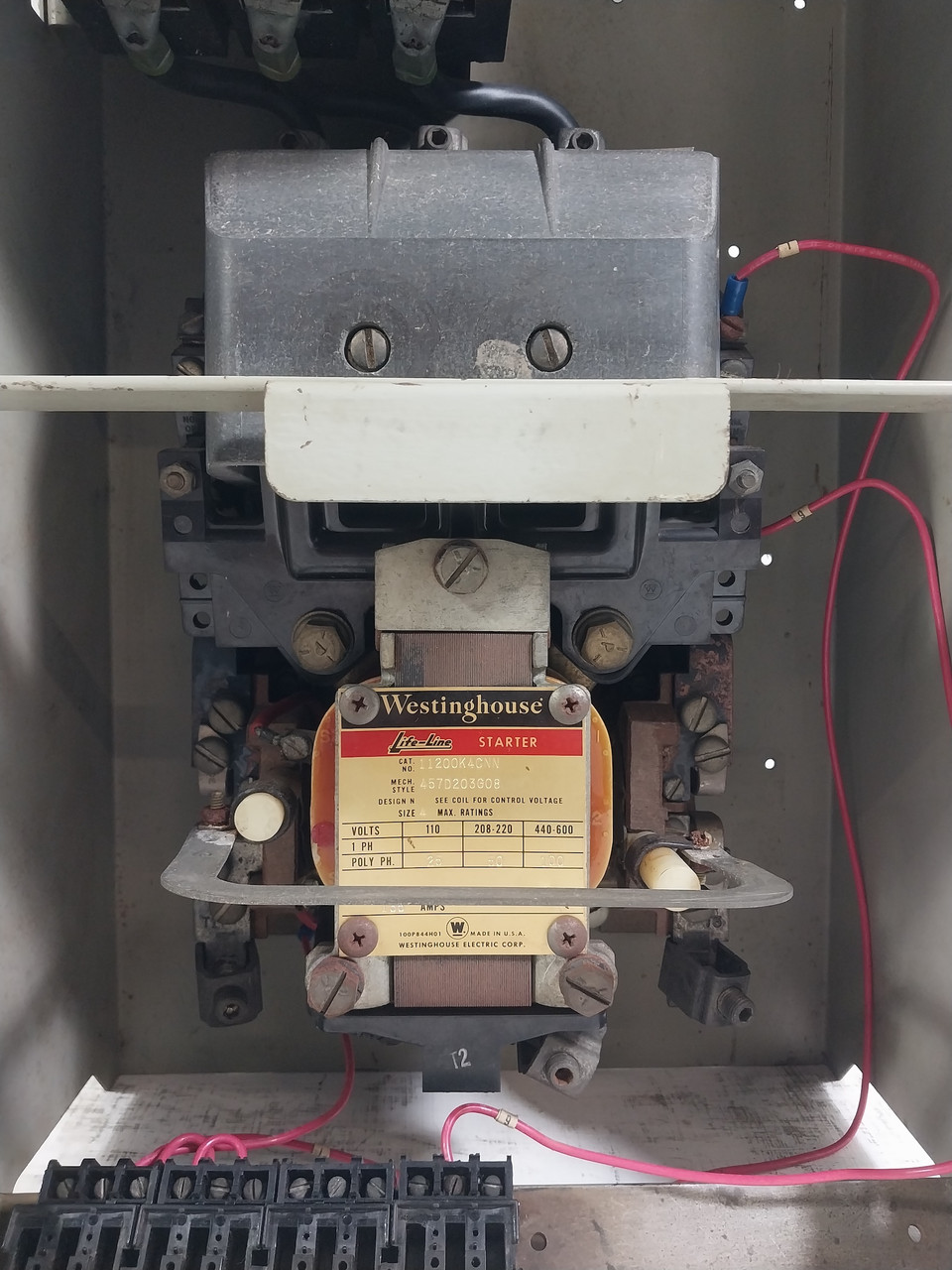 Westinghouse Type W Size 4 Starter 125A Breaker Motor Control Center Bucket 30" (BJ0613-3)