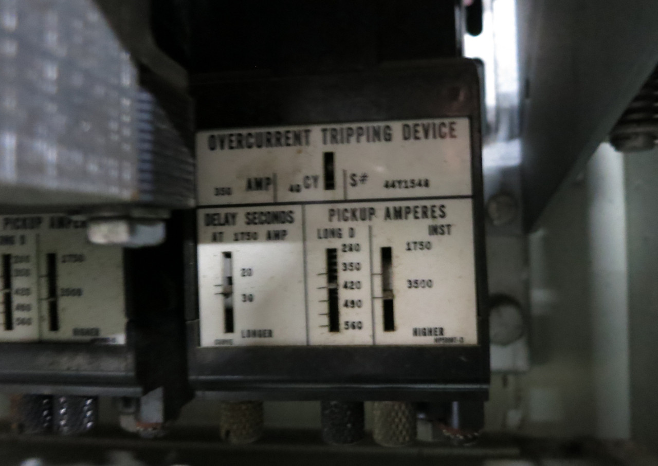 Westinghouse 1600A DB Main Breaker Panel 3PH 3W Switchgear 1600 Amp DB50 DB25 (DW5807-1)