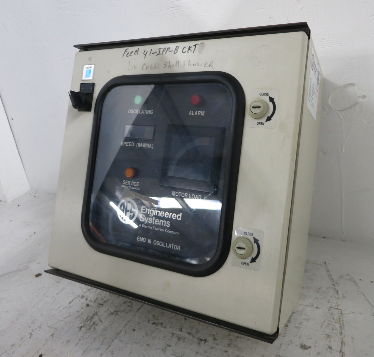 Kadant AES EMO III Control Panel EA1003 Shower Oscillator Drive EMO3 12 Encl (DW5817-1)