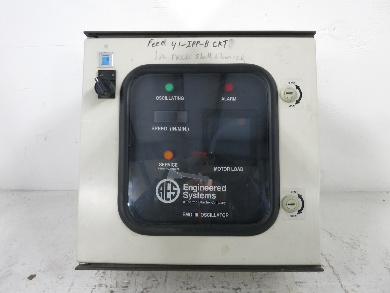 Kadant AES EMO III Control Panel EA1003 Shower Oscillator Drive EMO3 12 Encl (DW5817-1)