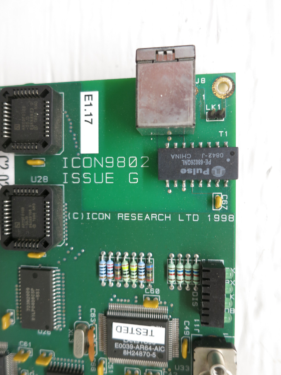 ICON Research ICON9802 Issue G Control Board ICON-9802 Condition ...