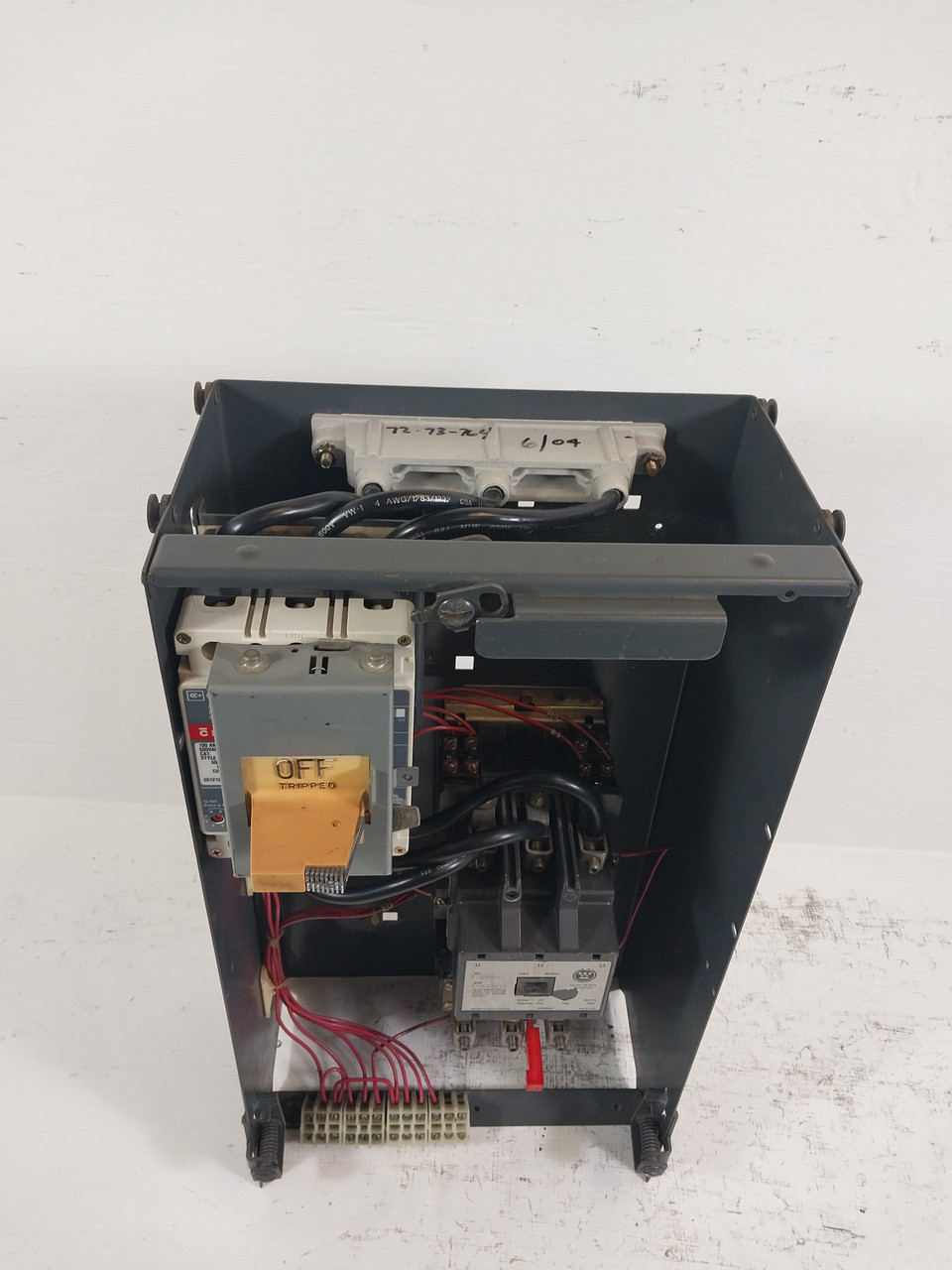 Westinghouse Type W Size 3 Starter 100 Amp Breaker 24" MCC Bucket HMCP *No Door* (BJ0634-1)
