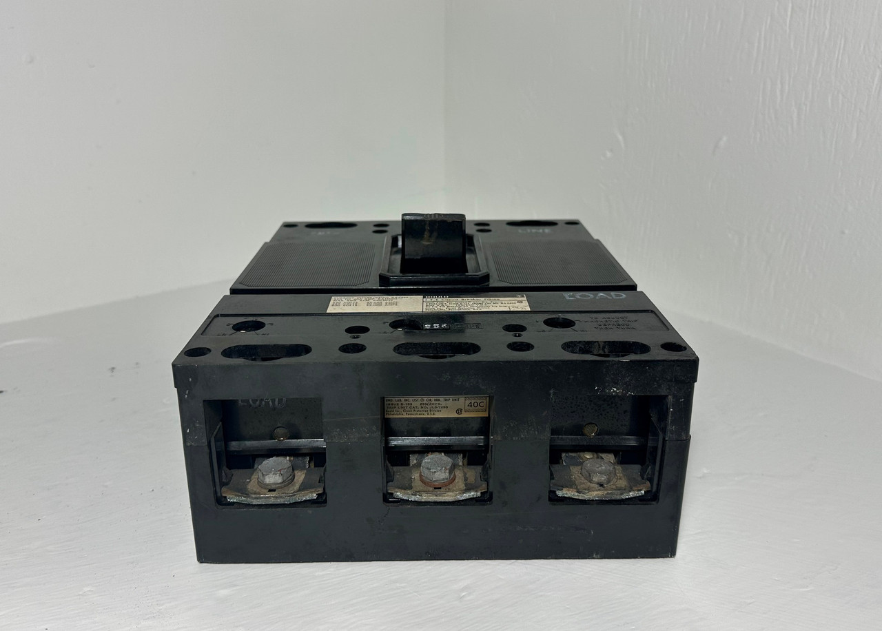 Gould I-T-E JL3-F400 400A Circuit Breaker w/ 250 Amp Trip 480/600V 3P JL3F400 (EM4924-1)